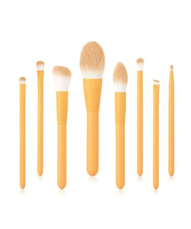8 Makeup Brush Set Soft Brush Wooden Handle Beauty Tool Blush Powder Foundation Brush Makeup Brush(As shown C) As shown C