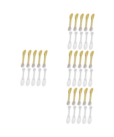 FRCOLOR 40 Pcs Scoop Eye Cream Stick Scraper Tool Skincare Tools Trowel Under Eye Cream Face Cream Reusable Makeup Spatula Makeup Scoop Spatula Tiny Spatula Applicator Cosmetic Abs 7.80X1.40X1.30CMx4pcs As Shownx4pcs
