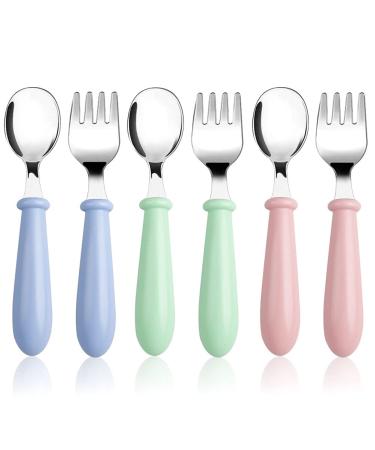 6 pieces baby cutlery witbicg baby cutlery set learning spoon children's cutlery cutlery baby spoon children spoon and forks self-duel eat spoons themselves bpa-free and dishwasher-safe (b) - Buy Online on GoSupps.com