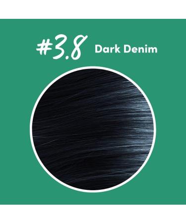 Oiamiga Dark Denim Permanent Hair Dye Inclusive Hair Colour for All Hair Types Rapid Processing Made with Natural Ingredients Vegan and Cruelty Free 120ml - Buy Online on GoSupps.com