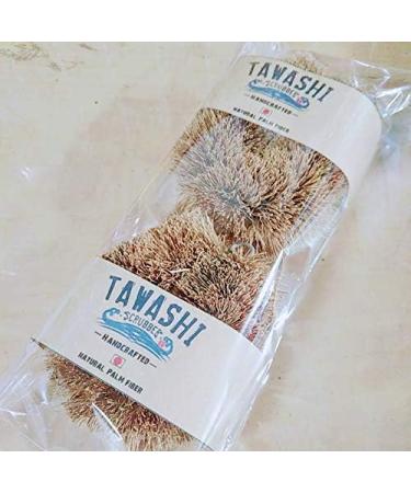 JAPAN Handcrafted Tawashi brush scrubbing cleaning natural palm fiber Set of 2 - Buy Online on GoSupps.com