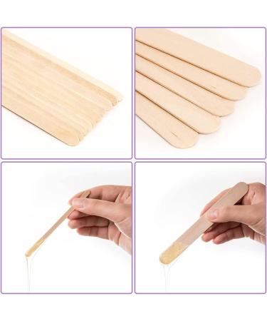300 Wooden Spatulas for Hair Removal | Waxing & Cosmetic Use | Disposable Wood Sticks - Buy Online on GoSupps.com