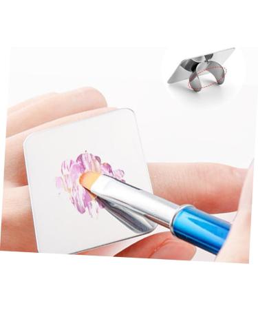 VILLCASE 3 Sets Ring Palette - Nail Art Display & Mixing Kit | Mini Stainless Steel Nail Accessories 7.6x5.1cm - Buy Online on GoSupps.com
