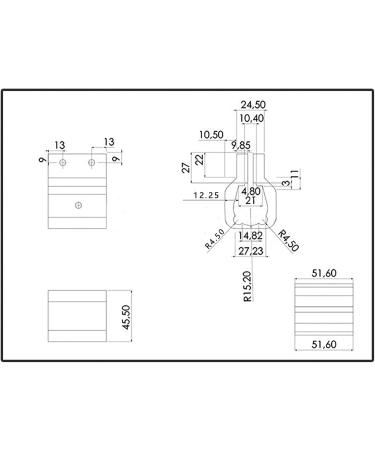 Electric Push Rod Fixing Accessories Ear Actuator mounting Bracket Lifting Fixture (E 5) - Buy Online on GoSupps.com