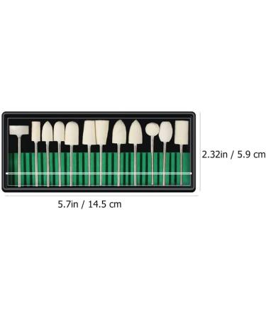 Lurrose 1Set nail polish manicure tools faux nails Nail sanding bits Sturdy grinding heads pedicure tools cleaning kit electric rotary polishing file Nail Beauty Tools Manicure File Bit - Buy Online on GoSupps.com