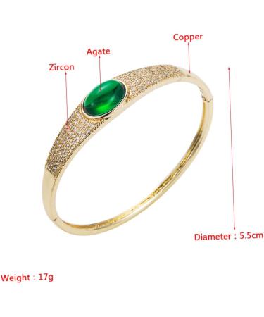 Shop CLISPEED Micro Paved Cubic Zirconia Bracelet Watch Straps - Real Gold Plated Copper & Agate for Women | International Shipping Available - Buy Online on GoSupps.com