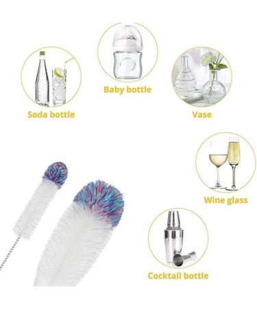 Tvnakdfq Cleaning Brush Soda Bottle Brush Wooden Handle Brush Glassware Jar Cleaner Kitchen Cleaning Tool - Buy Online on GoSupps.com