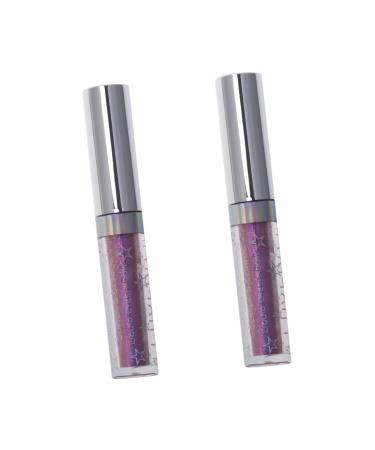 FOMIYES 2pcs Eyeshadow Glitter Eyeliner Glitter Liquid Eyeliners Glow Eye Powder Eye Shadow Water-based