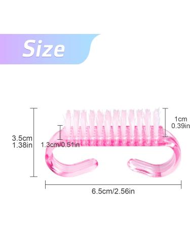 Qufiiry Nail Brush Set - 6 pcs Plastic Handle Scrubbing Brushes for Nails, Garden, Home & Salon Use - Buy Online on GoSupps.com