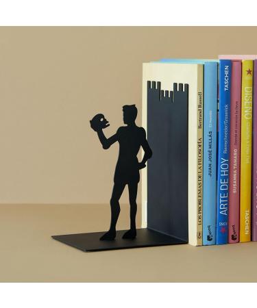 Buy Balvi Hamlet Black Metal Bookend - Unique Design for Stylish Home Organization | International Shipping Available - Buy Online on GoSupps.com