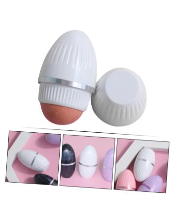 Oil Absorbing Roller Ball Volcanic Stone Face Cleaner for Oily Skin Absorbing Roller for Face Gua Sha Tool 5.70X3.00X3.00CM White - Buy Online on GoSupps.com