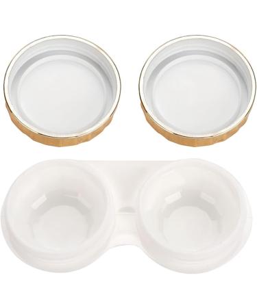 Portable Pentagram Contact Lens Container with Mirror - Gold Travel Holder & Equipment Box - Buy Online on GoSupps.com