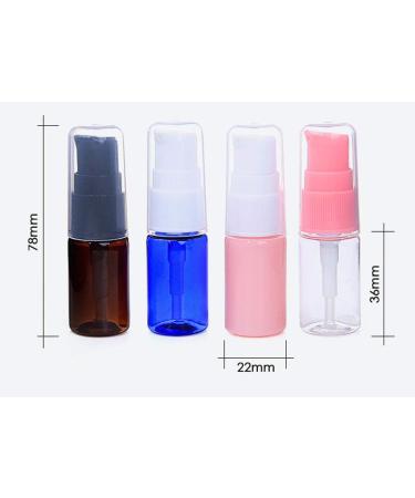 erioctry 10ML Portable Empty Refillable Bottle Cream Shampoo Lotion Treatment Pump Bottle with Cap Travel Bottles Toiletries Liquid Container for Cosmetic Make-up Pack of 6 (Brown) - Buy Online on GoSupps.com
