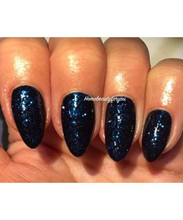 BLUESKY Bluesky Gel Nail Polish Dark Blue Glitter Autumn Winter Color 10 ml (Requires Drying Under UV LED Lamp) - Buy Online on GoSupps.com