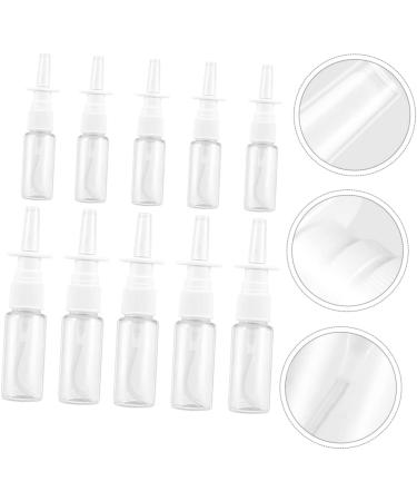 10pcs Rhinitis Spray Bottle - Empty Fine Mist Nasal Sprayers for Travel - Silver - Buy Online on GoSupps.com