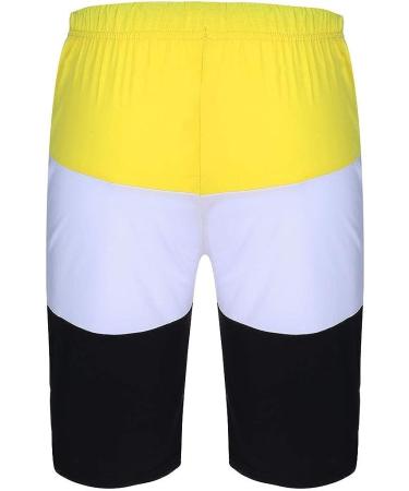 2022 Men's Summer Sport Set 2-Piece Stylish Casual Sweatsuit #01 Yellow 4X-Large - Buy Online on GoSupps.com