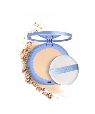 Oil Control Face Pressed Powder  Matte Smooth Setting Powder Makeup  Waterproof Long Lasting Finishing Powder  Flawless Lightweight Face Cosmetics (Lvory)