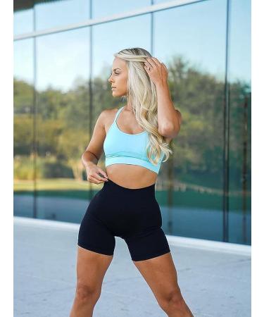 OQQ 3 Piece Women's Seamless High Waist Yoga Shorts and Leggings Set - Black/Grey/Rose - Medium - Buy Online on GoSupps.com