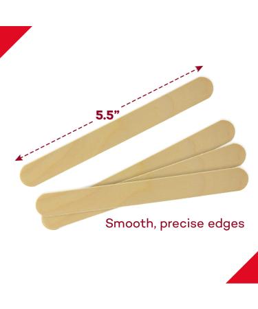 Dealmed 5.5 Junior Tongue Depressors - 500 Non-Sterile Wood Sticks for Medical, Crafts & First Aid - 5.5 Inch, Pack of 1 - Buy Online on GoSupps.com