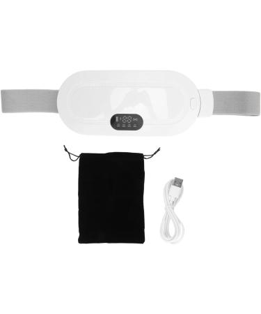 KKPLZZ Portable Heating Pillow for Women Adjustable Quick Heating Menstrual Belly & Back Pain Relief Massage Essential Cramp Support White - Buy Online on GoSupps.com