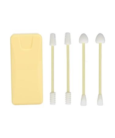 Silicone Cotton Swabs - 4pcs Double Tipped Reusable Makeup & Ear Buds | Eco-Friendly & Safe for Baby Beauty - Buy Online on GoSupps.com