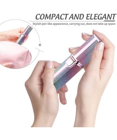 USB Rechargeable Facial Hair Remover & Eyebrow Trimmer - 2 in 1 Razor for Painless Hair Removal | Ideal for Home & Travel - Buy Online on GoSupps.com