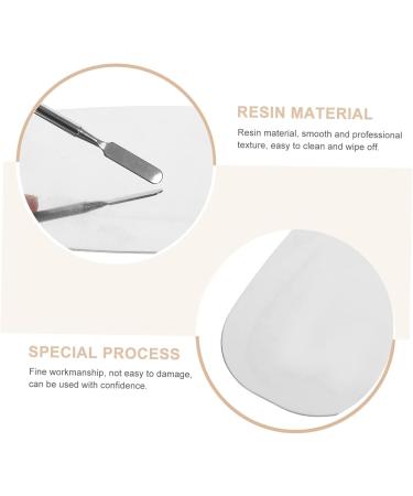 Ipetboom 1 Set Makeup Palette Make up Pallets Blue Suits Manicure Cosmetic Plate Foundation Plate Nail-art Palette Spatula Nail Art Palette Cream Stainless Steel Tool Kit Portable 12.6x7.5x0.3cm Silver - Buy Online on GoSupps.com