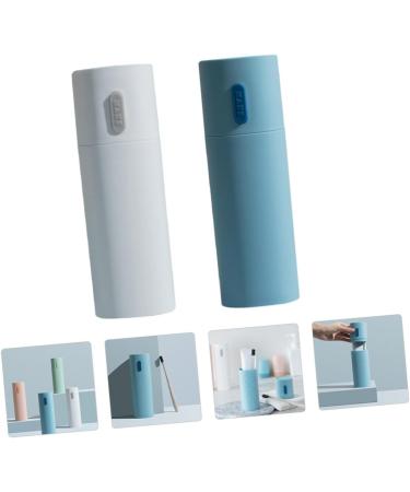 Foytoki Travel Toothbrush Case Set - 2-Piece Toothbrush Holder & Toothpaste Etui for Easy Storage | Ideal for International Shipping - Buy Online on GoSupps.com