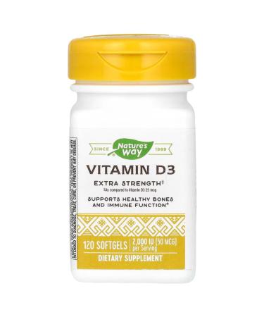 Nature's Way Vitamin D-3 2000 IU 120 softgel