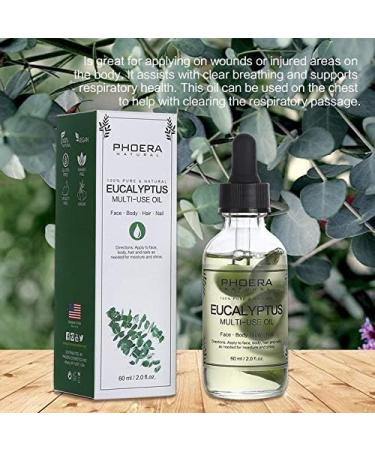 AQUAPURITY PHOERA Multi-Use Oil Anti-Aging 100% Natural With Petals Face Body Hairs Nail Wrinkles Aromatherapy Flowers And Vegetables UK (EUCALYPTUS OIL) - Buy Online on GoSupps.com