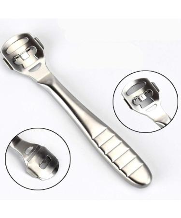 ANKROYU Stainless Steel Shaver Dead Skin Remover Cuticle Remover Anti Skid Handle File Hard Skin Remover and Foot File Heads Foot Tools - Buy Online on GoSupps.com