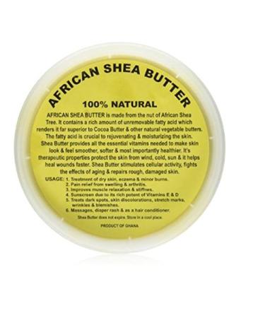 Raw Unrefined Grade A Soft and Smooth Yellow African Shea Butter from Ghana - Amazing quality and consistency - comes in a 16 oz Jar - Total weight approximately 14 oz by HalalEveryday