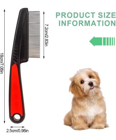 KGDUYC 2PC Flea Comb for Dogs & Cats - Effectively Remove Fleas Insects & Dirt | Best Pet Grooming Tool - Buy Online on GoSupps.com