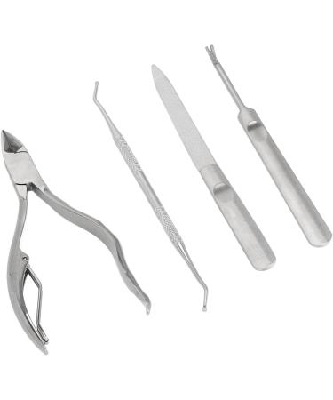Cuticle Nipper Set 4 Piece Portable Cuticle Manicure Set with Nail Lifter for Home - Buy Online on GoSupps.com