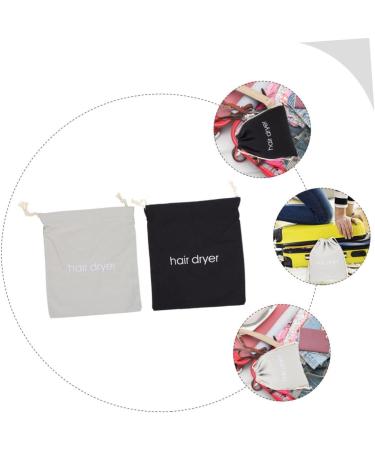 Baluue 2pcs Hair Dryer Storage Bag Hair Dryer Holder Bag Organizer for Traveling Cloth Storage Bag Fabric - Buy Online on GoSupps.com