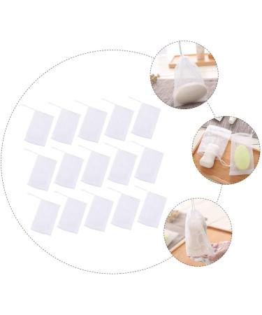 BELLIFFY 100 Pcs Soap Foam Net Foaming Nets Bar Soap Saver Pouch Foam Exfoliating White or - Buy Online on GoSupps.com