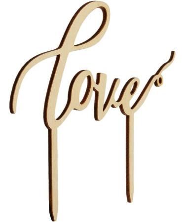 ROSENICE Love Cake Topper Wedding Engagement Cake Topper Decoration - Buy Online on GoSupps.com