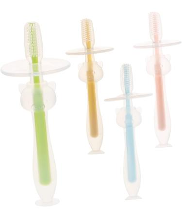 Beavorty 16 STK Baby Toothbrush - Suction Cup Silicone Toothbrushes with Soft Bristles for Infants - Travel-Friendly & Safe for Babies - Buy Online on GoSupps.com