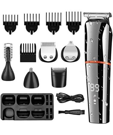 Buy Digital Hair Clippers & Grooming Set - All-in-One Trimmer for Men & Beard Nose Eyebrow Grooming - International Shipping Available - Buy Online on GoSupps.com