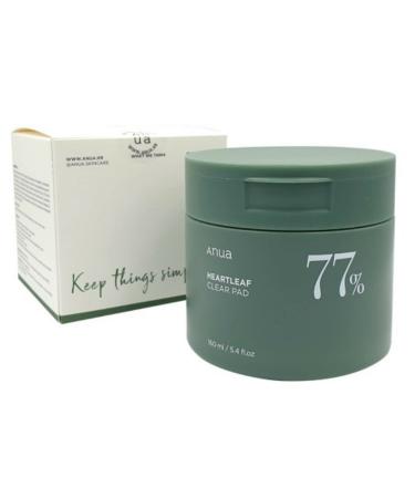 Heartleaf 77 Clear Pad 70 Sheets 5.4 fl.oz PHA Dead Skin Care Low pH VEGAN