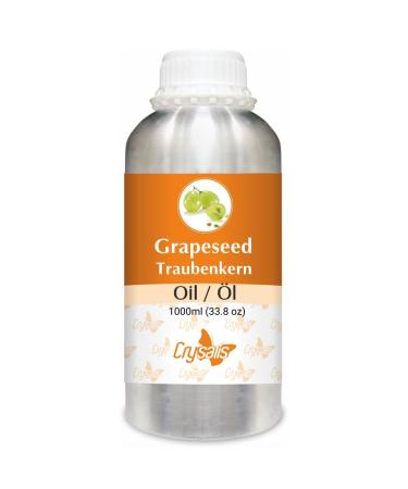 CRYSALIS Crysalis Grapeseed Oil (Vitis Vinifera) - 1000ml/33.8 Fl oz