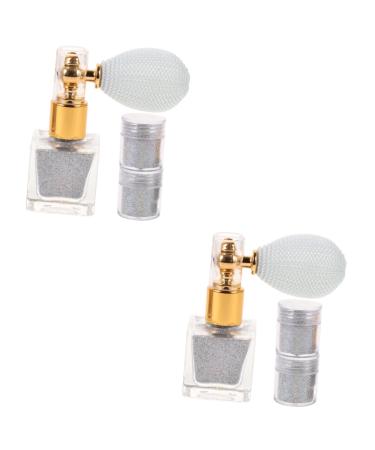 Beavorty 2 sets for Powder Loose Nails Highlighter Sparkle Body Cosmetic Make Makeup Gloss Nail Women As Shown 1x2pcs 7.4X6.8CMx2pcs
