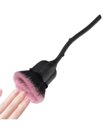 Wectirc Rose Makeup Brushes Dust Powder Brush Makeup Brush Powder Brush and Blush Brush for Daily Makeup Dust Brush Pink Rose Soft Brush