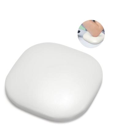 Elbow Rest Pad for Nails- Microfiber Leather Nail Arm Rest Cushion for Elbow, Professional Manicure Rest Elbow Support for Acrylic Nails, Portable Nail Hand Rest Pad Nail Tech Must Haves (White)