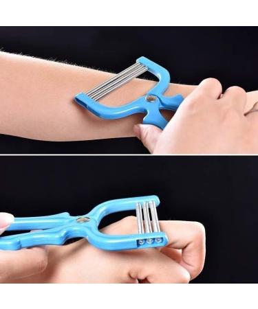 2-Piece Facial Hair Remover Handheld Spring Beauty Epilator Tool - Random Color - Buy Online on GoSupps.com