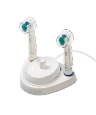 Food Safety Plastic Charging Station for Oral-B Electric Toothbrush - Includes Brush Head Storage & 4 Dust-Proof Toothbrush Heads - Buy Online on GoSupps.com