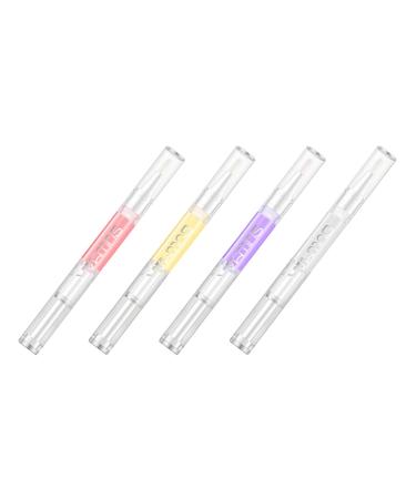 Healvian Stylo Nourrissant pour Ongles Lot de 4 2Ml Huile R paratrice Accessoire de Manucure pour Peau S che Pratique Transporter Pinceau Applicateur