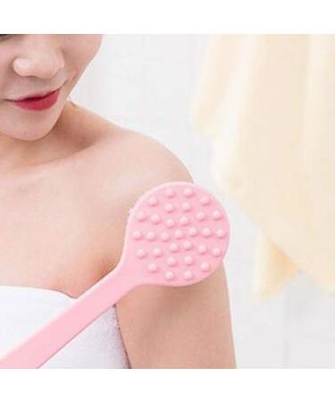 Long Handle Back Scrubber for Shower | Exfoliating Body Brush and Loofah Sponge | Blue Bath Mesh Sponge for Men and Women - Buy Online on GoSupps.com