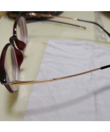 Veerji Glasses Replacement Bars - Iron Frame Repair Accessories | Metal Bracket Spare Parts | Double Tooth Spacing 1mm | Sunglasses Frame Repair - Ros Gold Pair - Buy Online on GoSupps.com