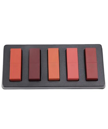 Yosoo 5Pcs Matte Lipstick Set - Long-Lasting Waterproof & Non-Stick Cup - Rouge Lip Gloss for Smooth Hydrated Lips | International Shipping Available - Buy Online on GoSupps.com